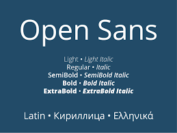 Пример шрифта Open Sans #2