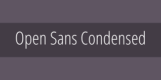 Пример шрифта Open Sans Condensed #1
