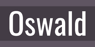 Пример шрифта Oswald #1