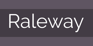 Пример шрифта Raleway #1
