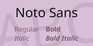 Пример шрифта Noto Sans #1