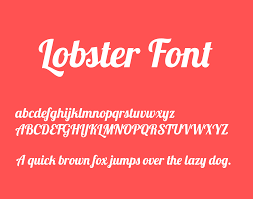 Пример шрифта Lobster #1