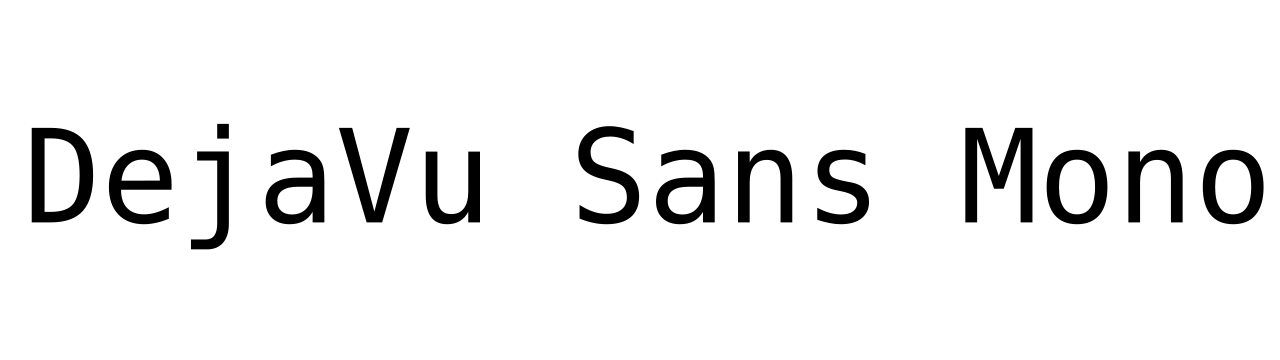 Пример шрифта Dejavu Sans Mono #4