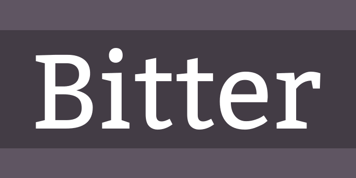 Пример шрифта Bitter #1