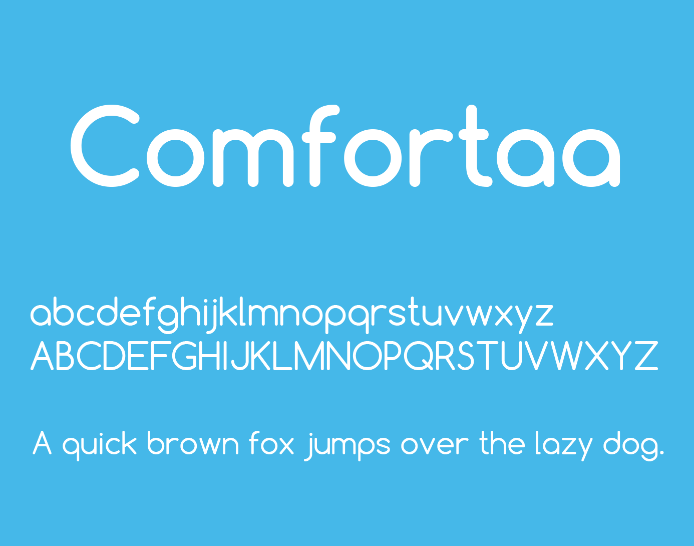 Пример шрифта Comfortaa #2