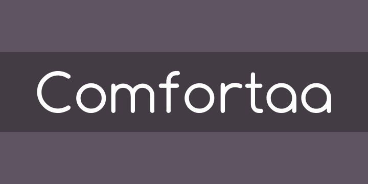 Пример шрифта Comfortaa #1
