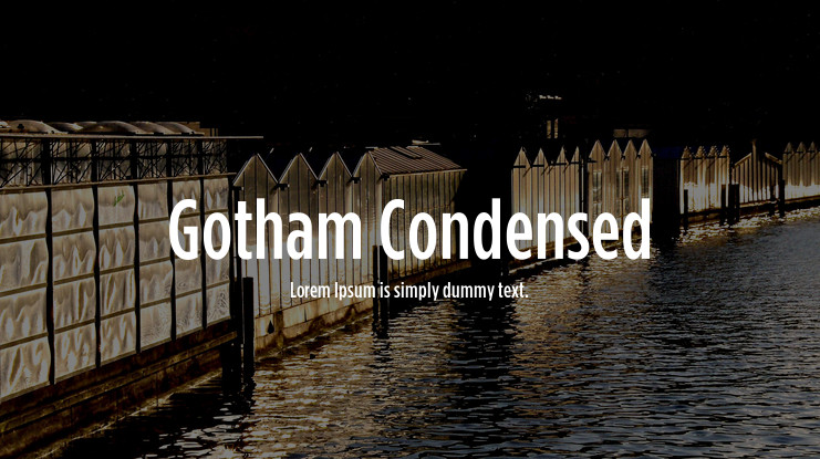 Пример шрифта Gotham Condensed #1