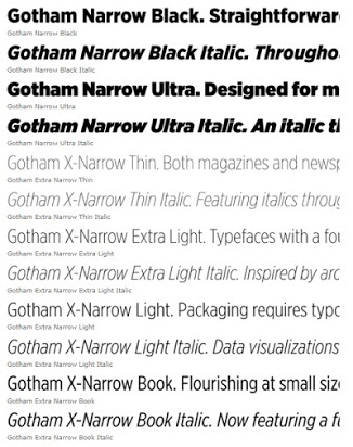 Пример шрифта Gotham Screen Smart Narrow #2