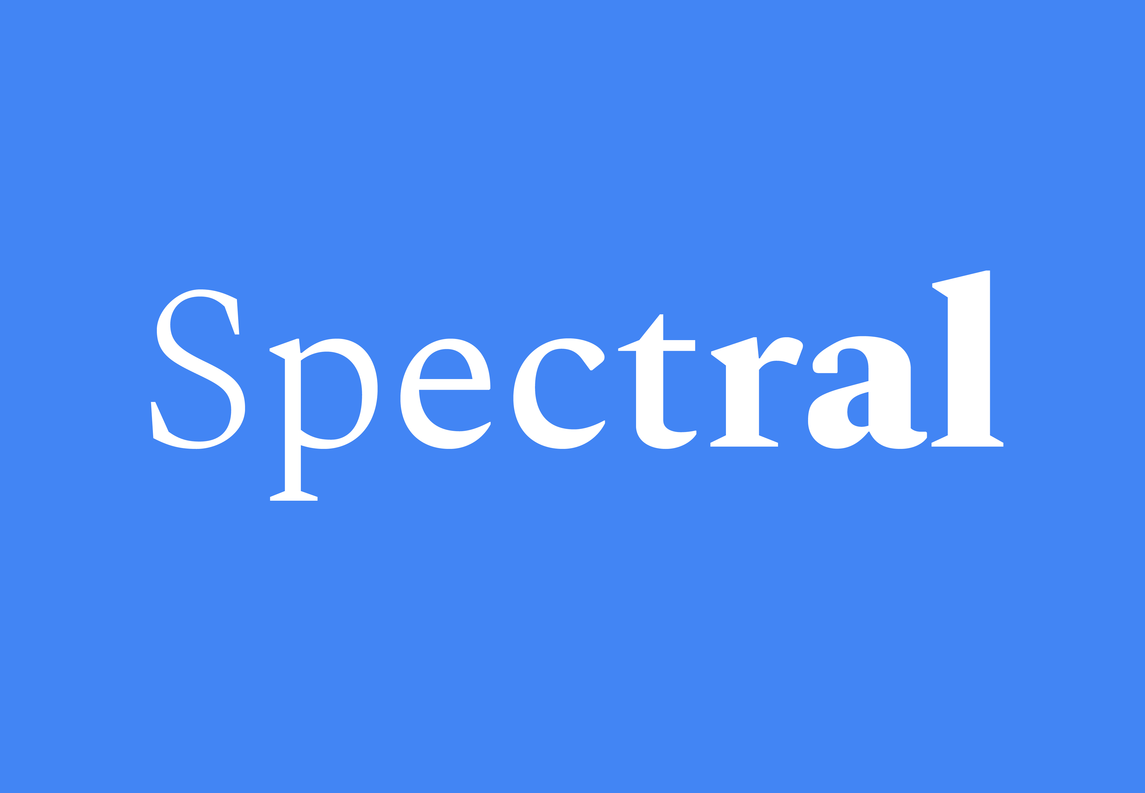 Пример шрифта Spectral #1