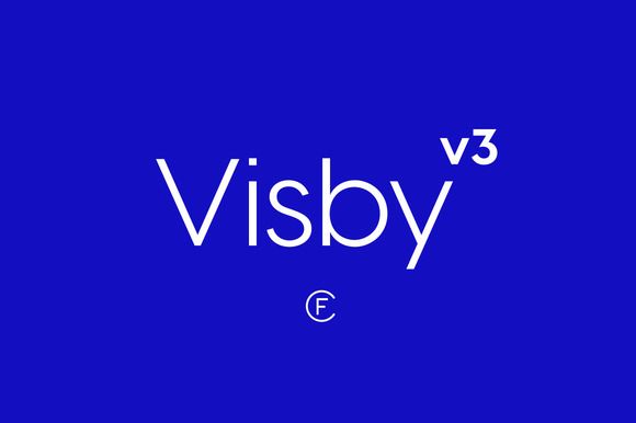 Пример шрифта Visby CF #1