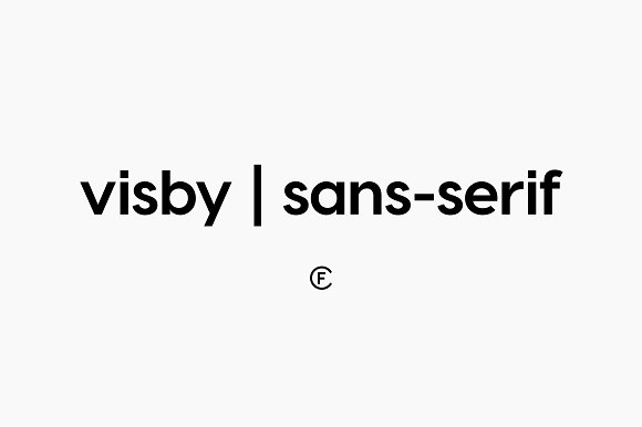 Пример шрифта Visby CF #2