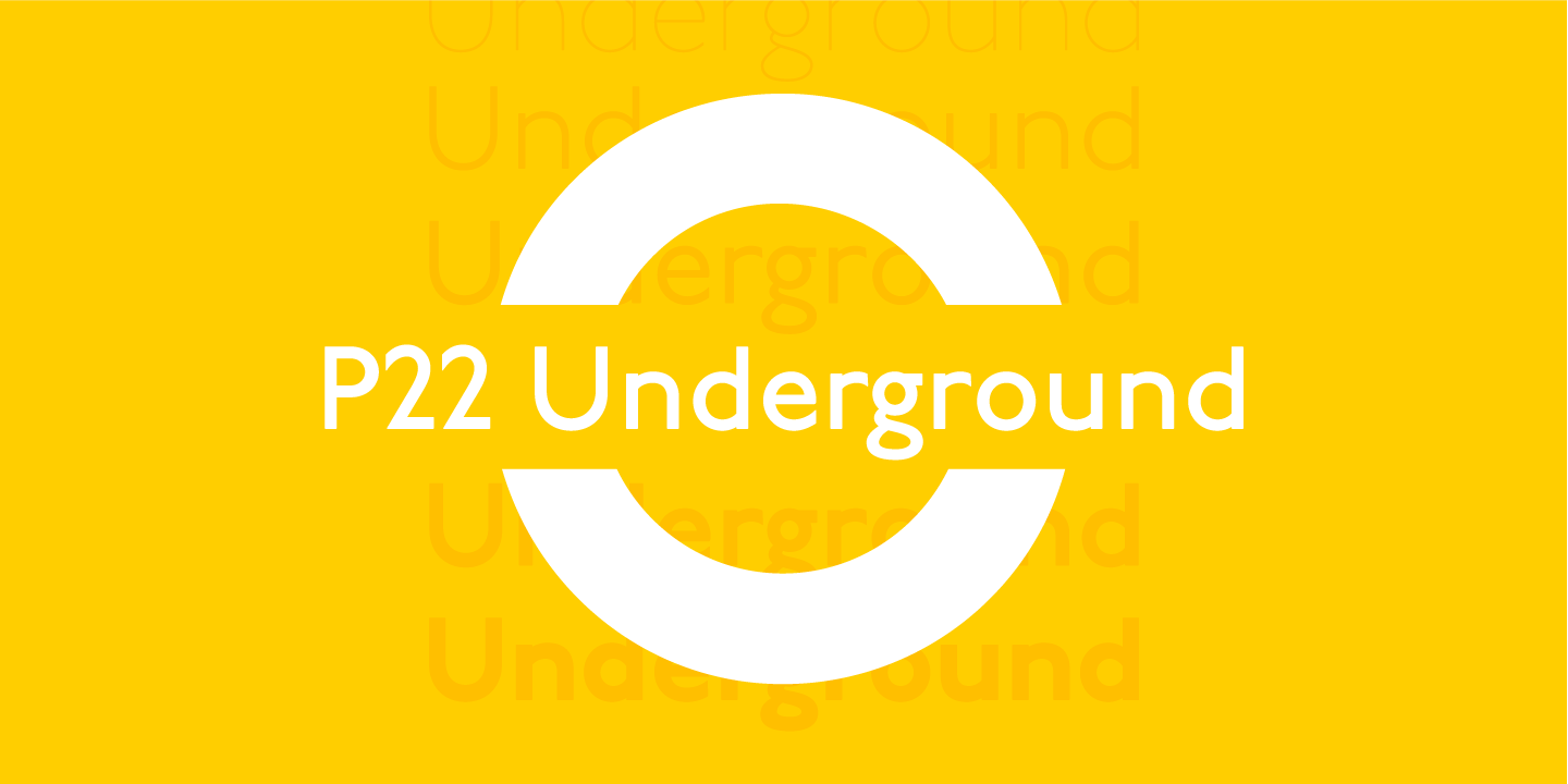 Пример шрифта P22 Underground #1