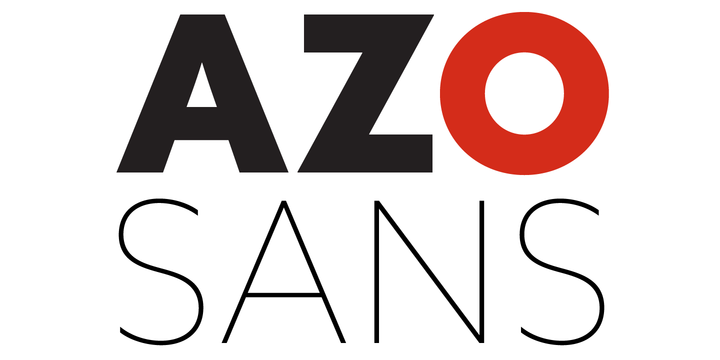 Пример шрифта Azo Sans #2