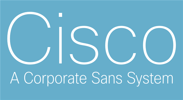 Пример шрифта Cisco Sans #1