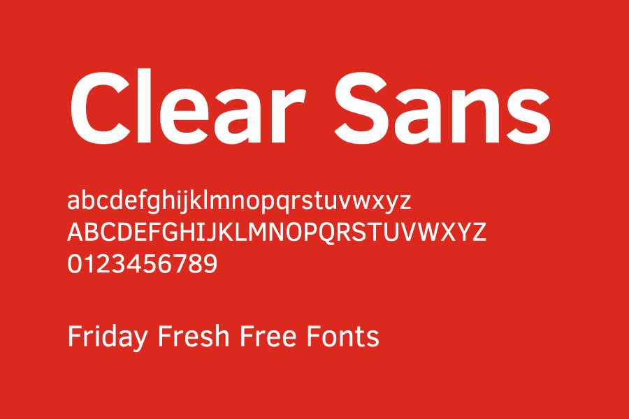 Пример шрифта Clear Sans #2
