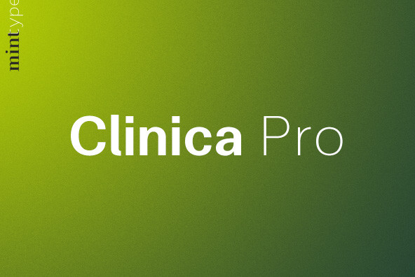 Пример шрифта Clinica Pro #1