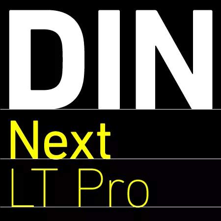 Пример шрифта DIN Next LT Pro #1