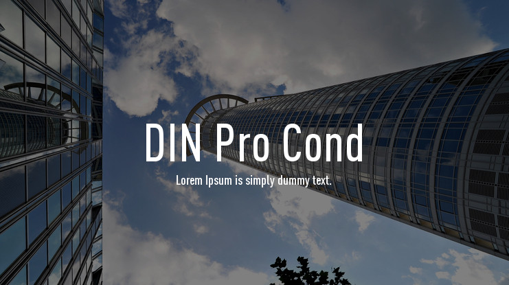 Пример шрифта DIN Pro #1