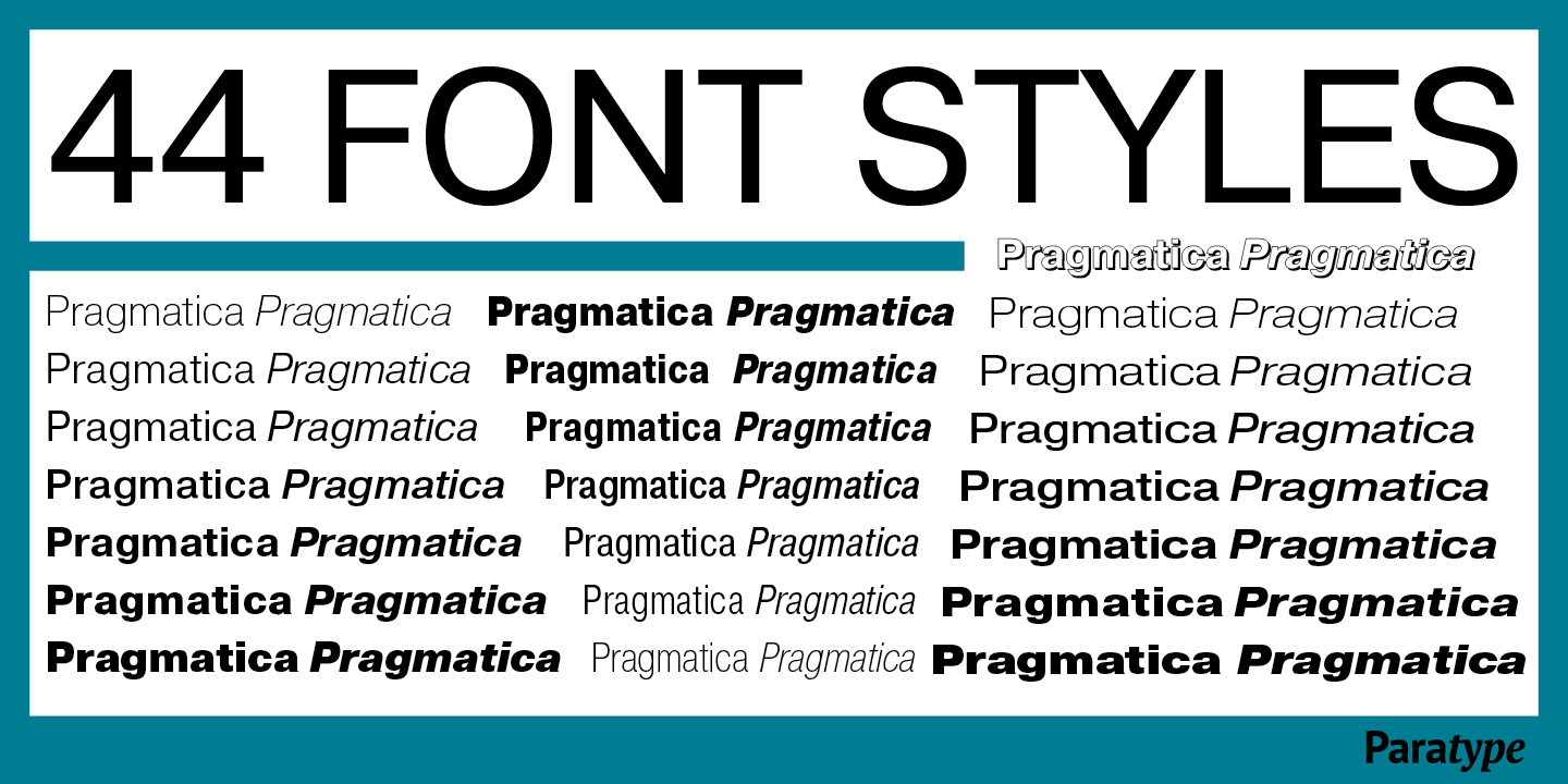 Пример шрифта Pragmatica #4