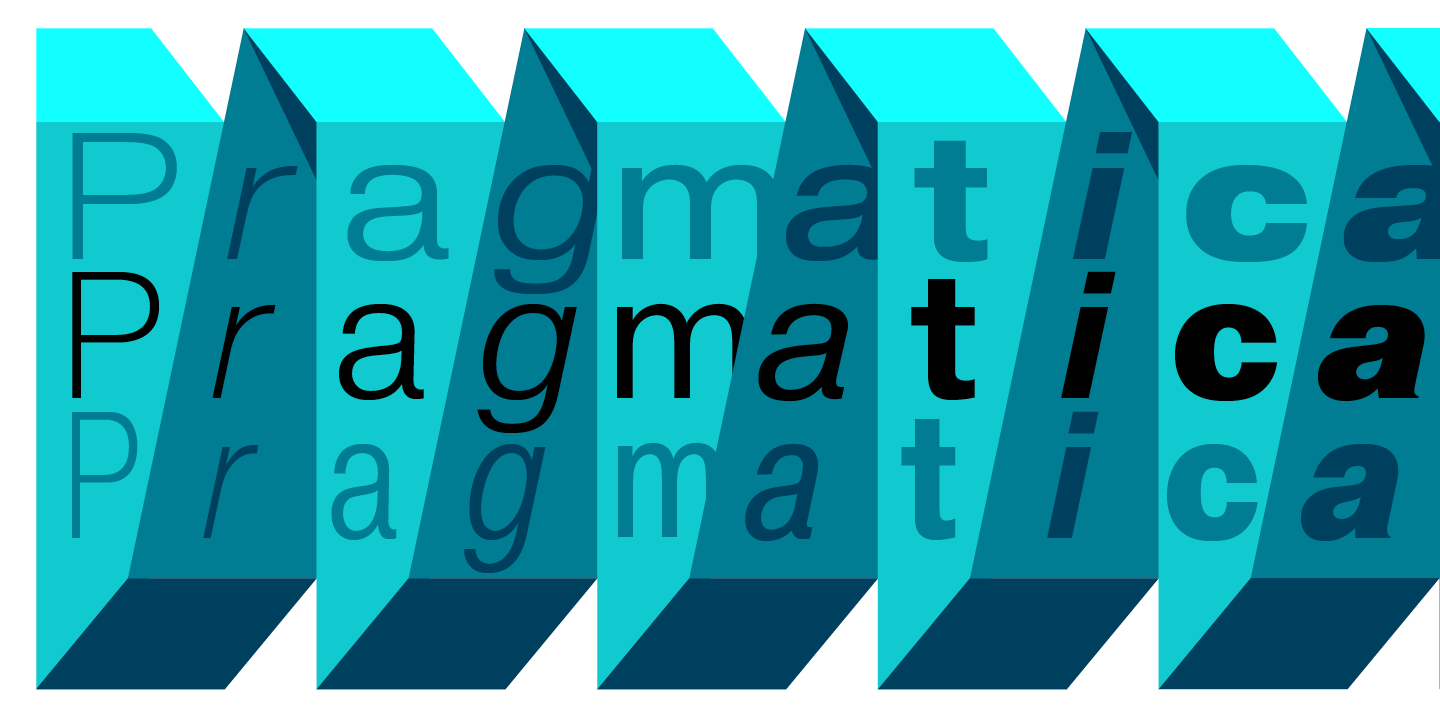 Пример шрифта Pragmatica #1