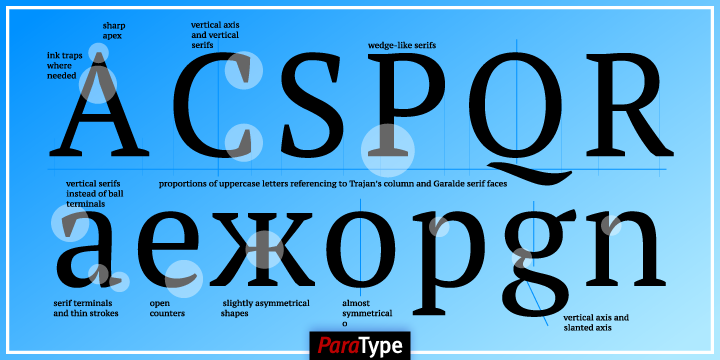 Пример шрифта PT Serif Pro #2