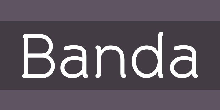 Пример шрифта Banda #1