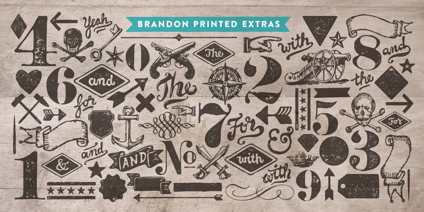 Пример шрифта Brandon Printed #5