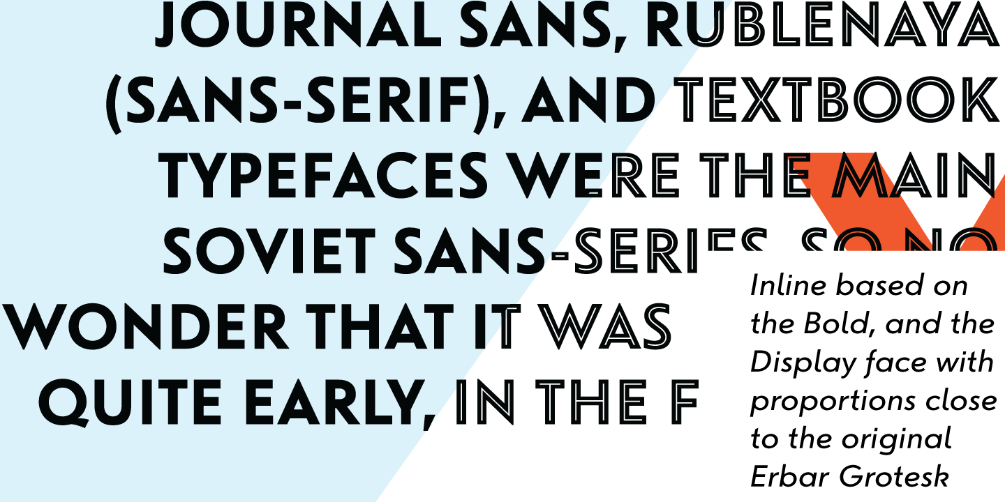 Пример шрифта Journal Sans New #2