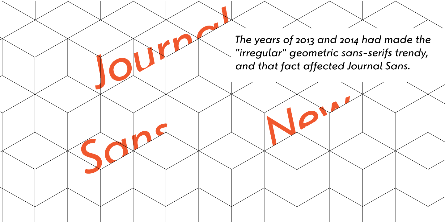 Пример шрифта Journal Sans New #4