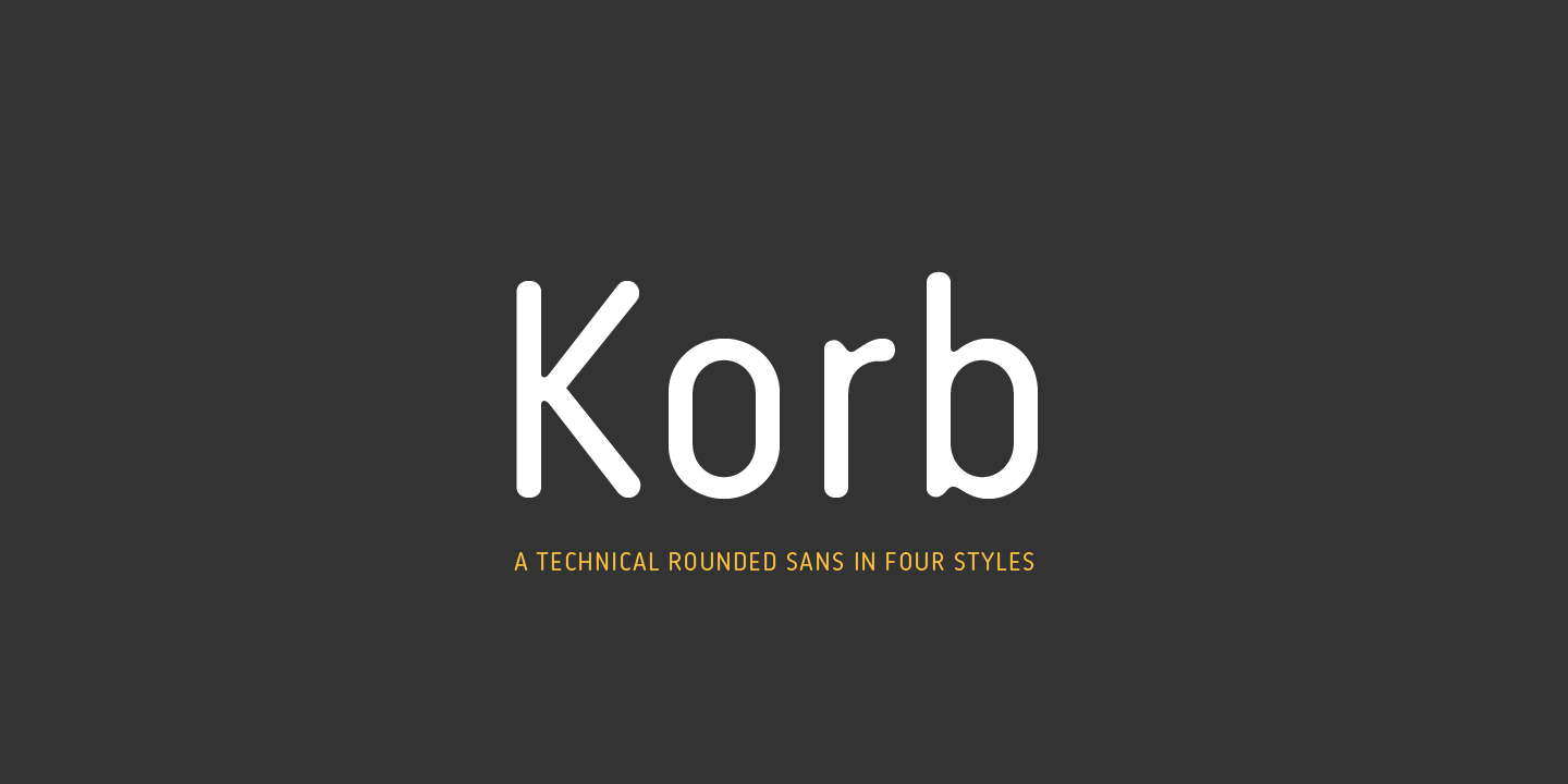 Пример шрифта Korb #1