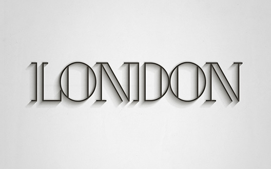 Пример шрифта London #1