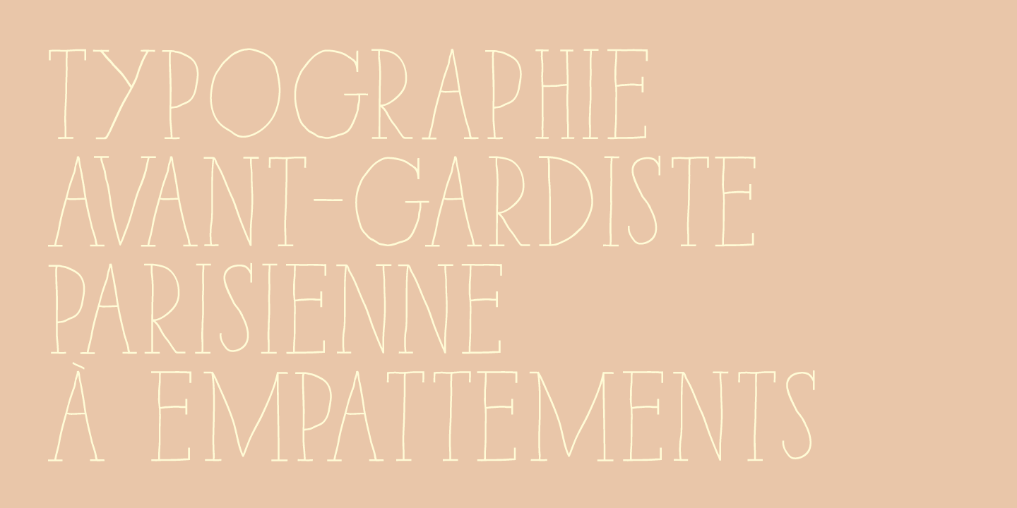 Пример шрифта Paris Serif #2