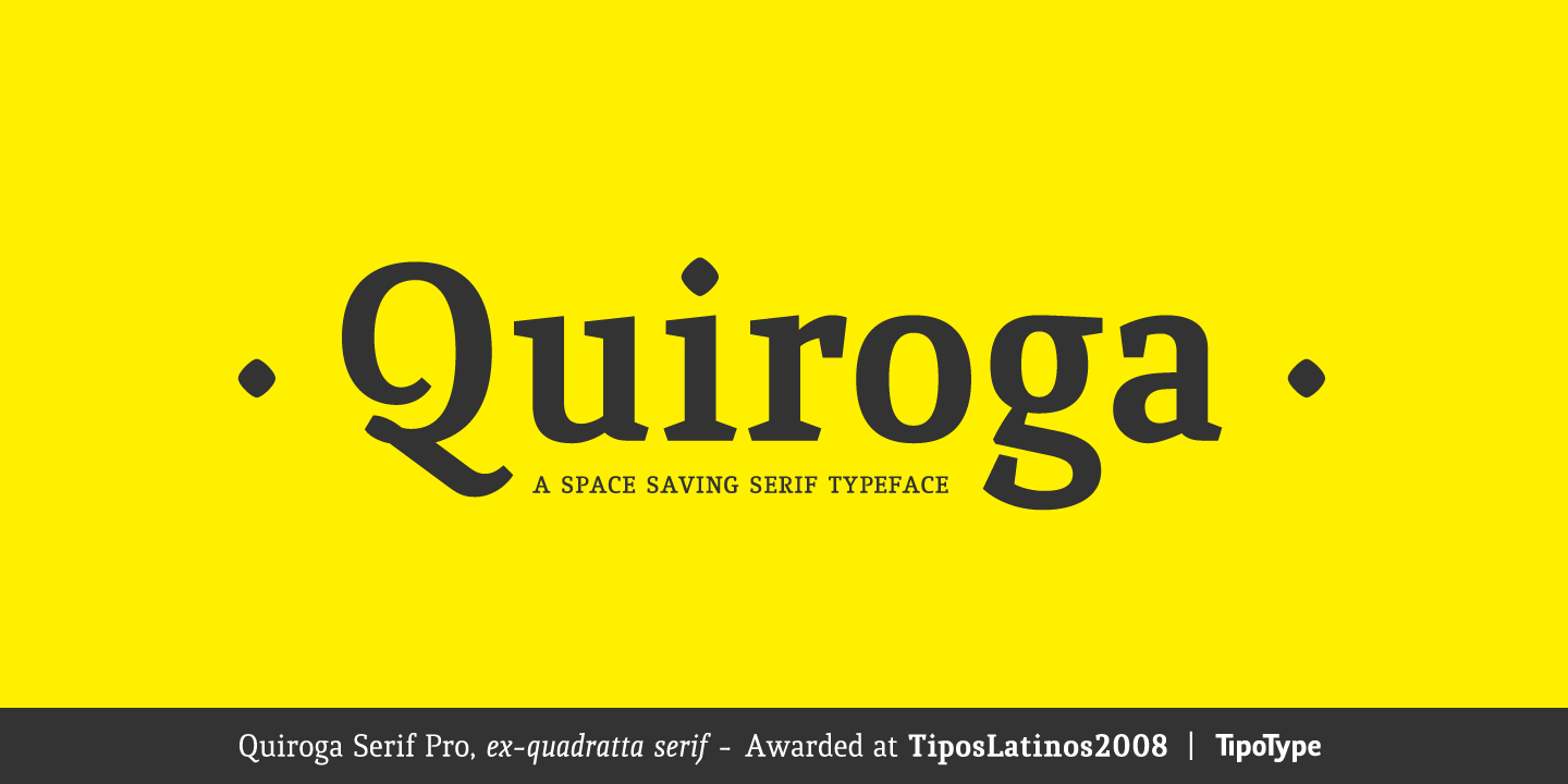 Пример шрифта Quiroga Serif Pro #1