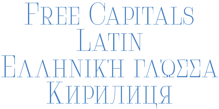 Пример шрифта Serifiqo 4F Free Capitals #4