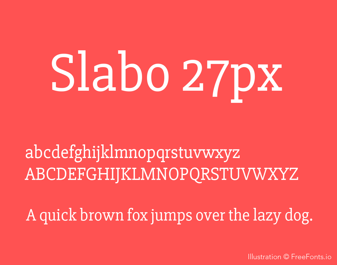Пример шрифта Slabo 27px #1