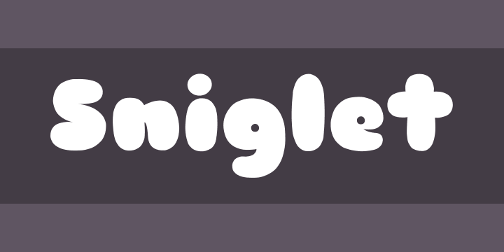 Пример шрифта Sniglet #1