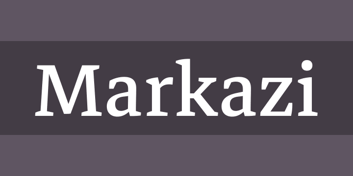Пример шрифта Markazi Text #1