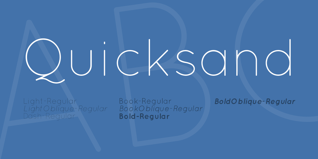 Пример шрифта Quicksand #1
