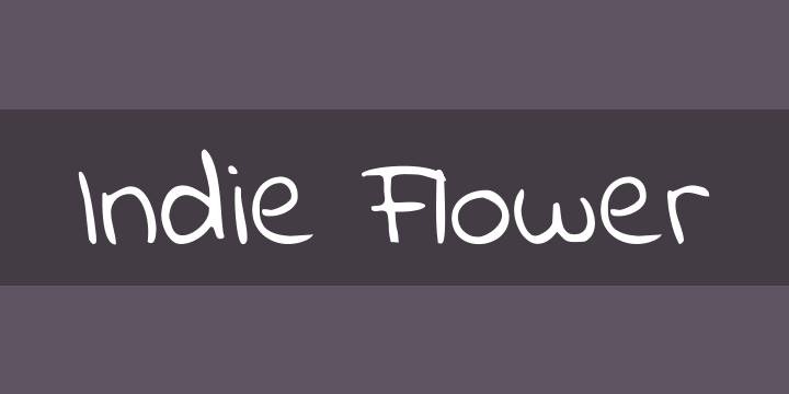 Пример шрифта Indie Flower #1