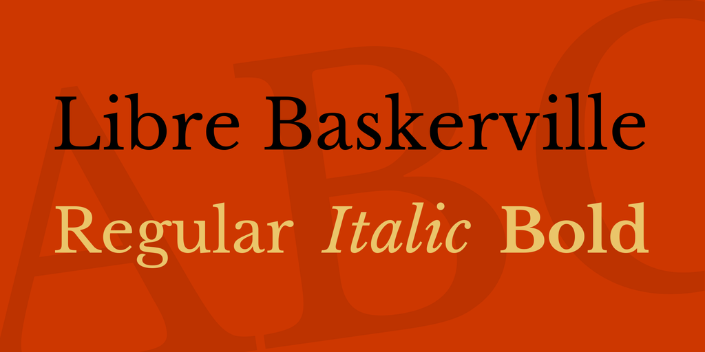 Пример шрифта Libre Baskerville #1