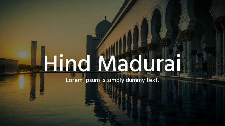 Пример шрифта Hind Madurai #1