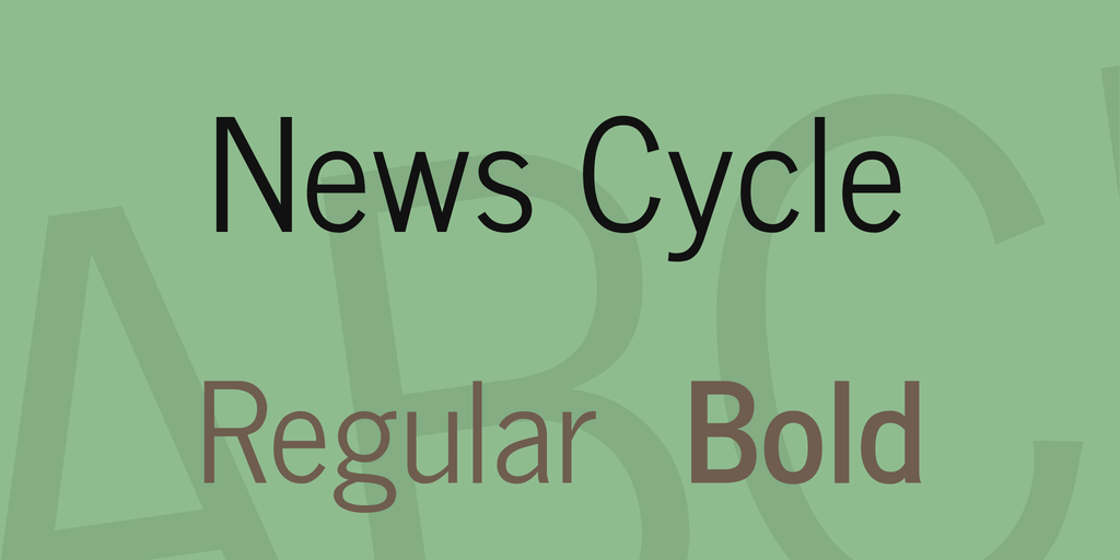Пример шрифта News Cycle #1