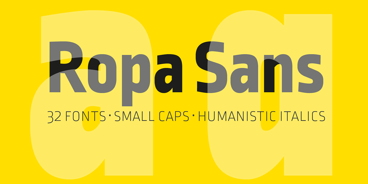 Пример шрифта Ropa Sans #1
