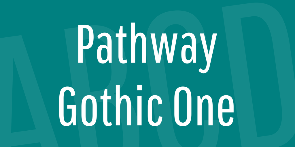 Пример шрифта Pathway Gothic One #1