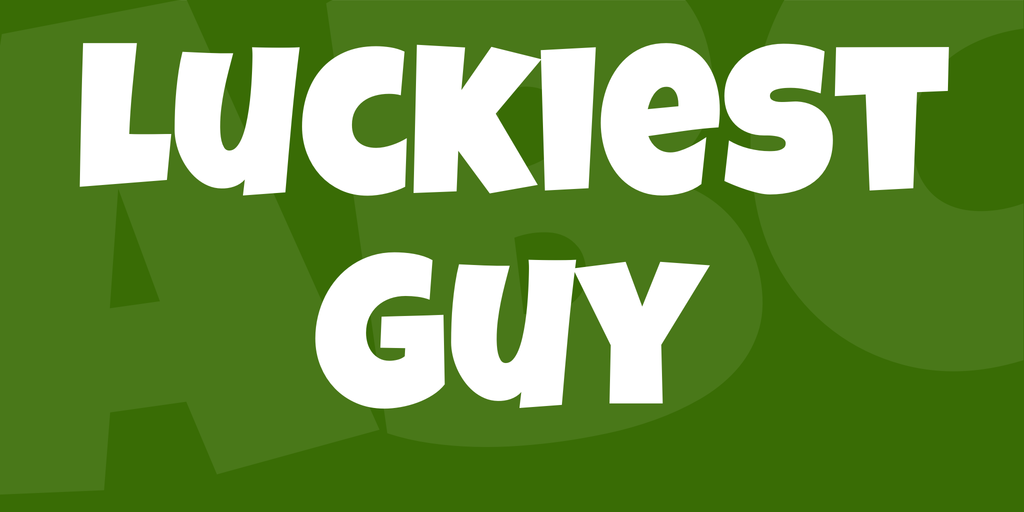 Пример шрифта Luckiest Guy #1