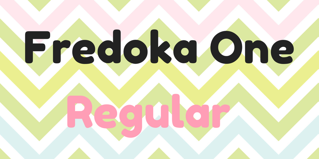 Пример шрифта Fredoka One #1
