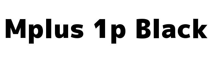Пример шрифта M PLUS 1p #1