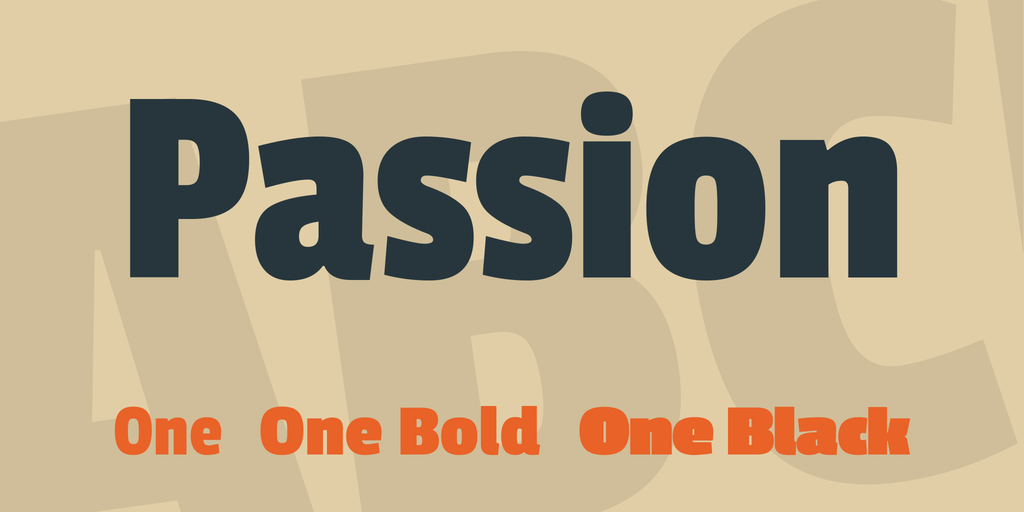 Пример шрифта Passion One #1