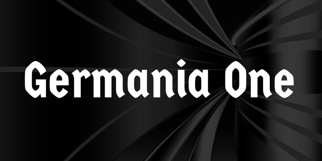Пример шрифта Germania One #1