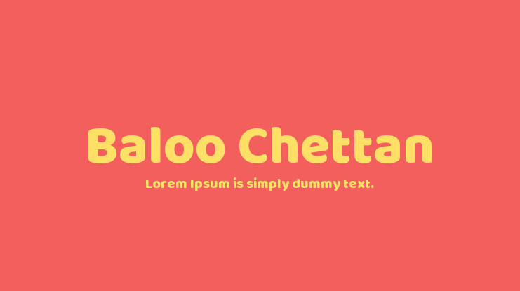 Пример шрифта Baloo Chettan #1
